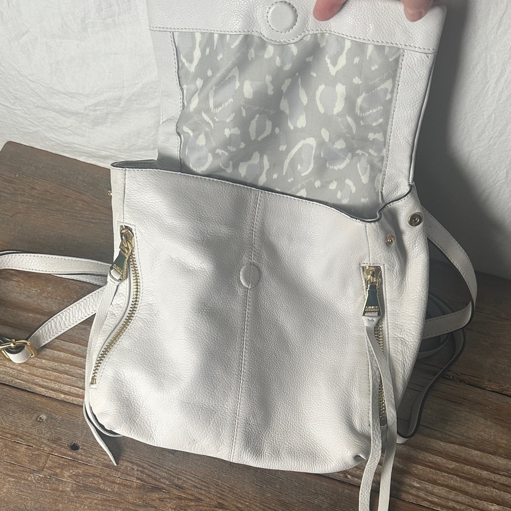 Aimee Kestenberg White Leather Backpack